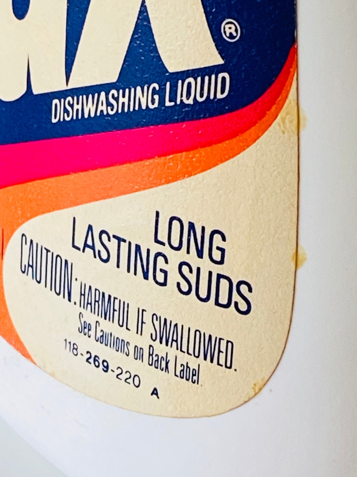 Vintage Lever Bros LUX Mild Dishwashing Liquid 22 oz Late 70s Soap Movie Prop