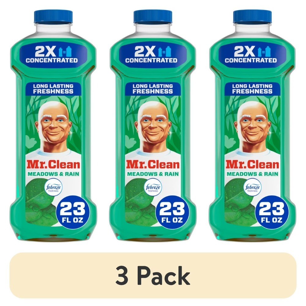 (3 pack) 2X Concentrated Multi Surface Cleaner with Febreze Meadows & Rain