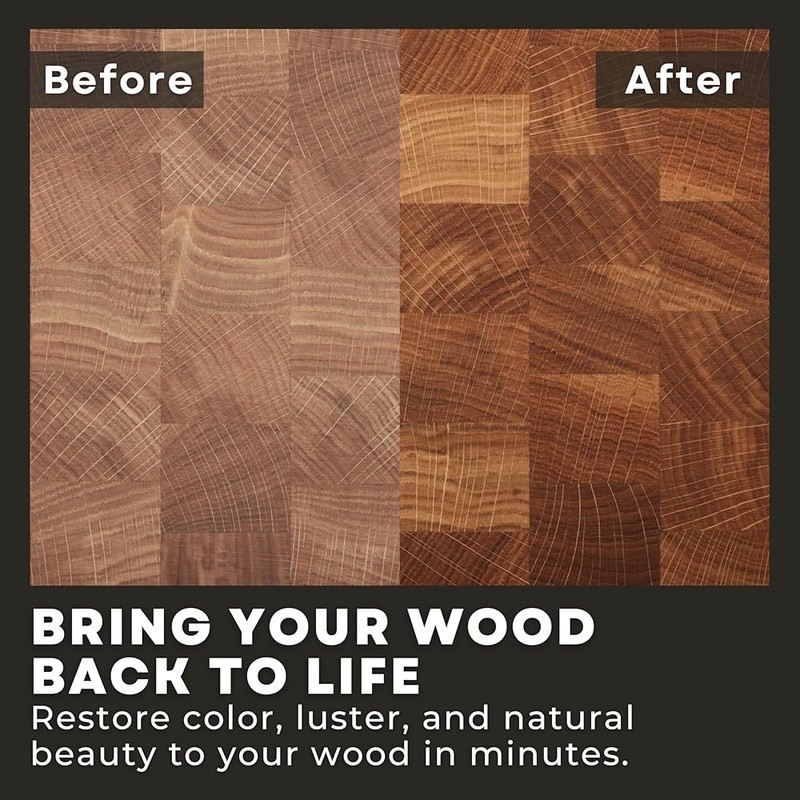 Butcher Block Care Kit Wood Cleaner Oil Wax Spray Natural Plant-Based 8oz New