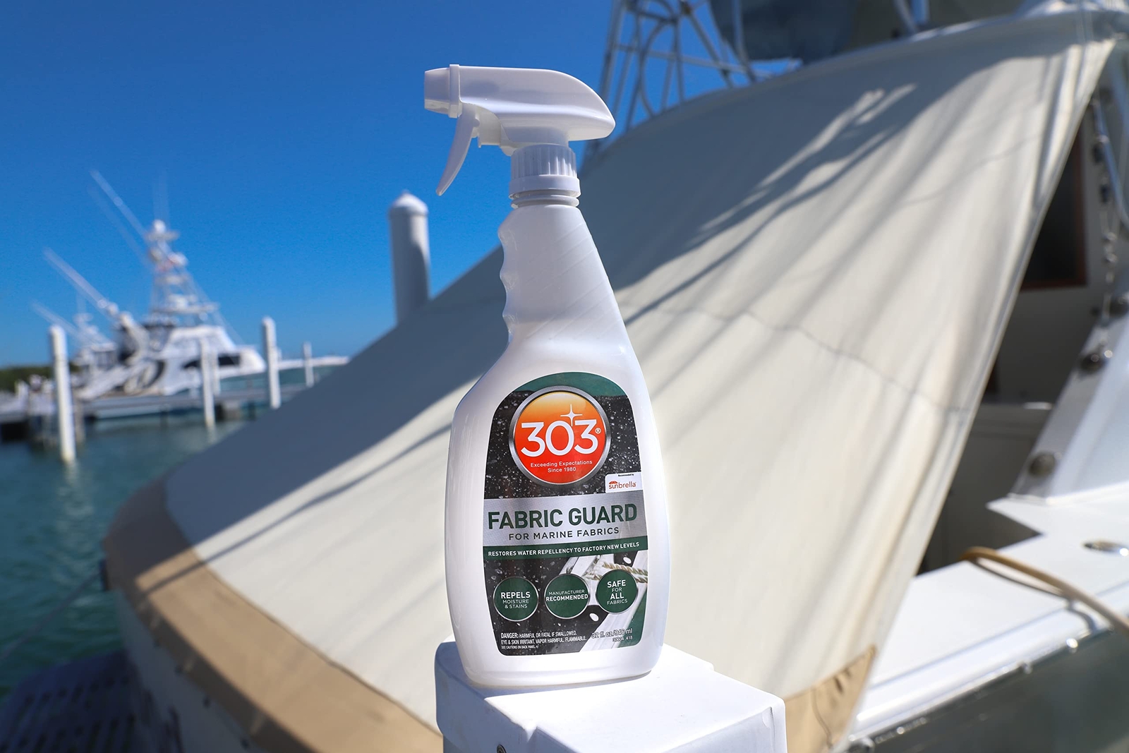 303 Marine Fabric Guard 32 Oz Water Repellent Protectant for All Fabrics