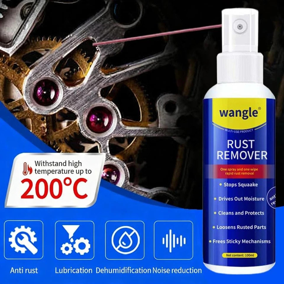 Metal Rust Remover Heavy-Duty Rust Remover 100Ml Quick-Acting Cleaner HOT