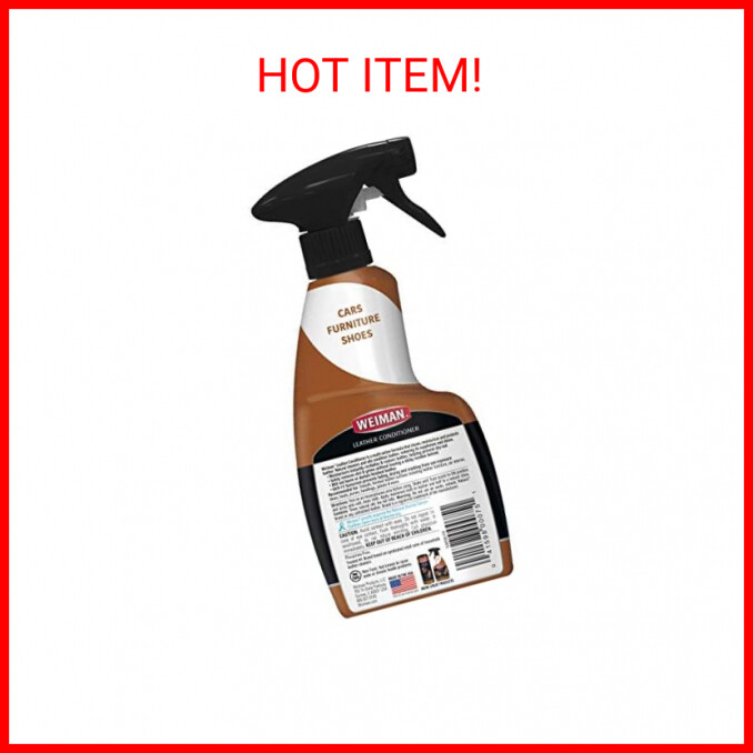 Weiman Leather Cleaner and Conditioner for Furniture – Cleans Conditions and Res