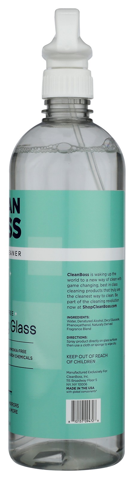 Sparkling Glass Cleaner By Clean Boss 24 Fl Oz Streak Free 6 Pack