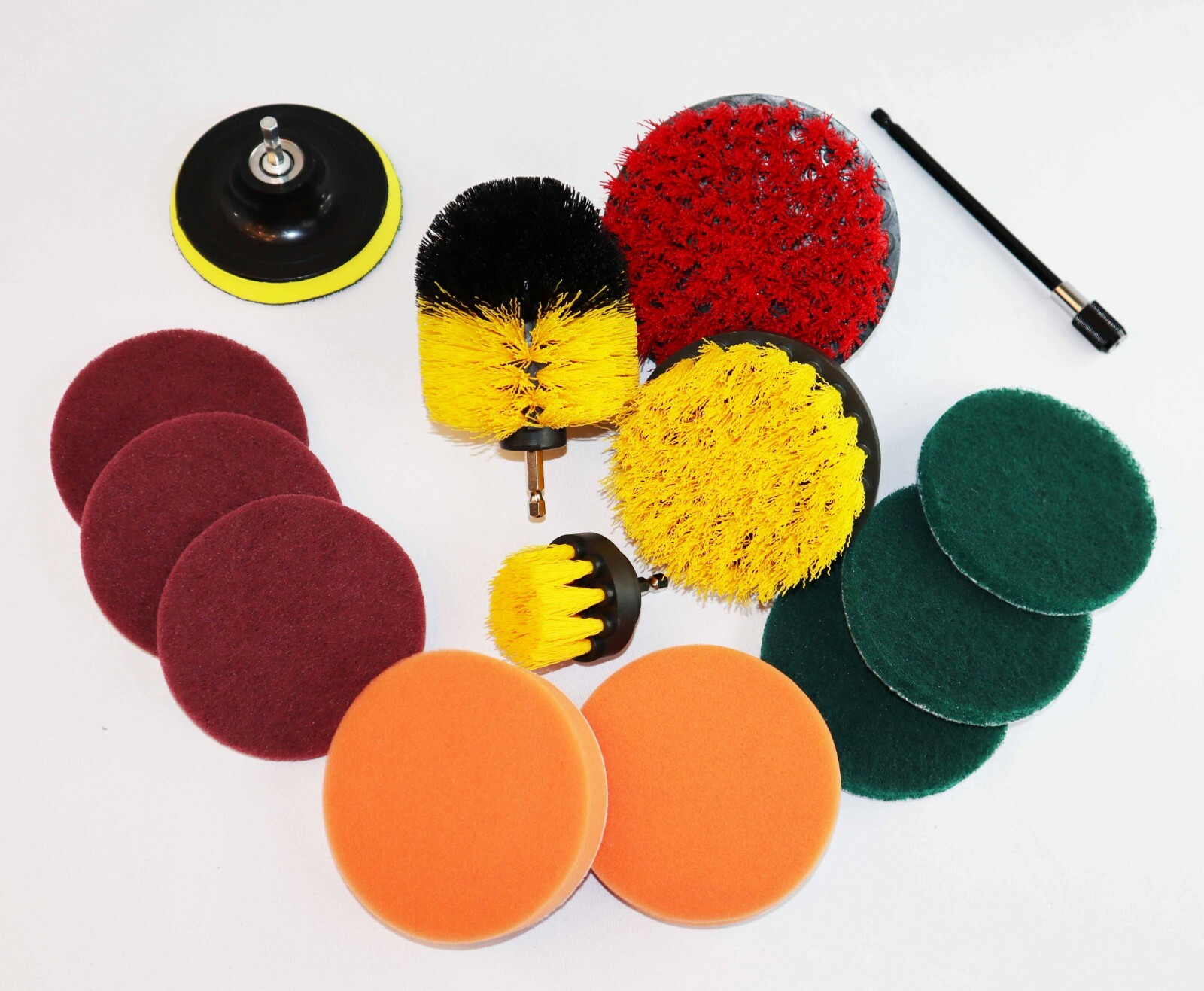 Ultimate 14 Piece Drill Scrub Brush Multi-Purpose Deep Cleaning Kit – SHIPS FREE
