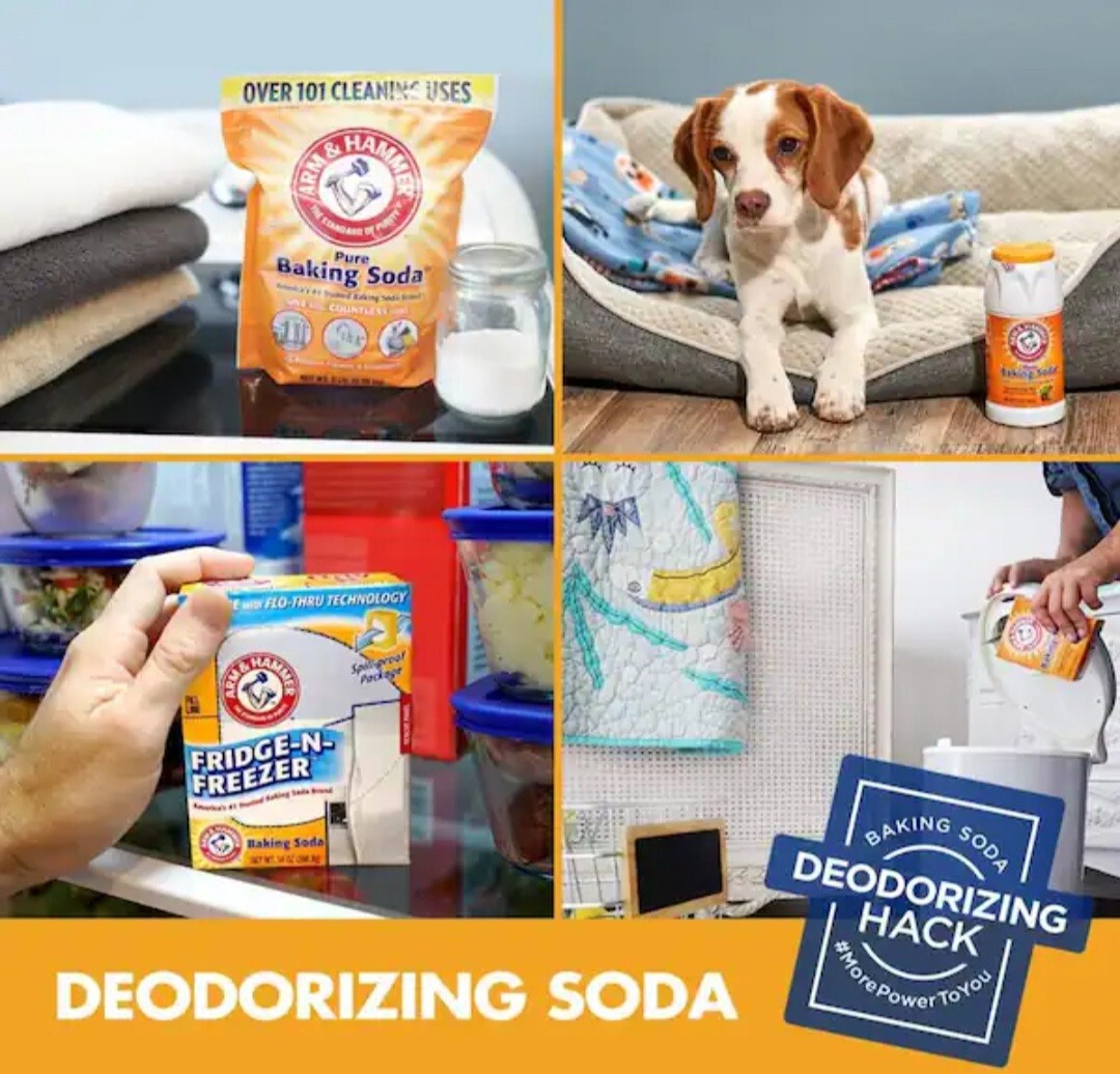 5x Arm Hammer Baking Soda Fridge-n-Freezer Odor Absorber Eliminator Air Freshner