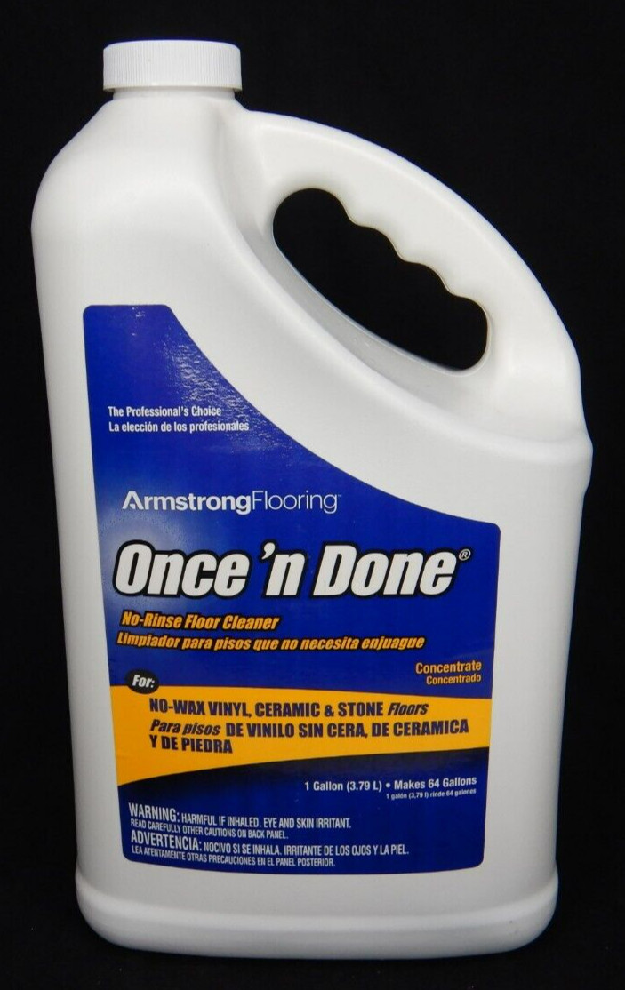 Armstrong Once’N Done Concentrate Floor Cleaner Liquid 128 fl oz For Vinyl Stone