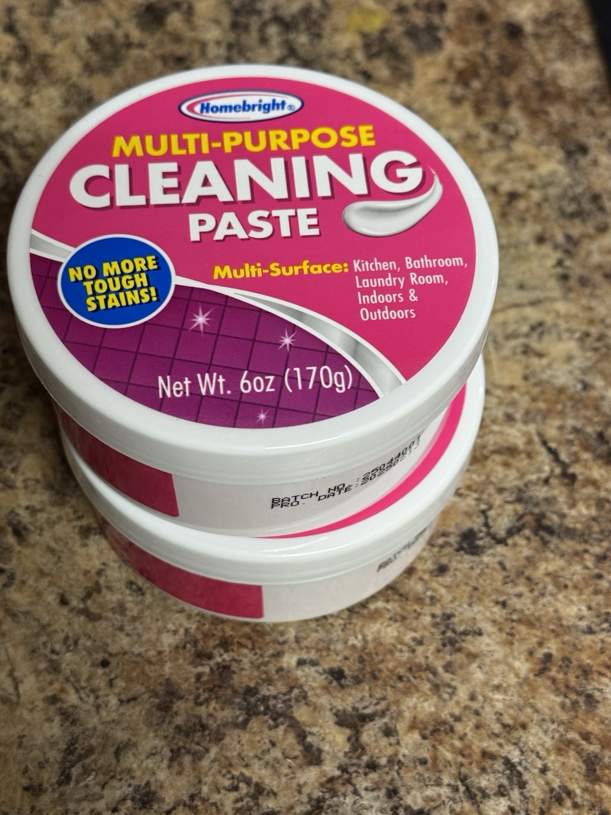 Homebright Multi Purpose Cleaning Paste Multi Surface 6oz Lot Of 2