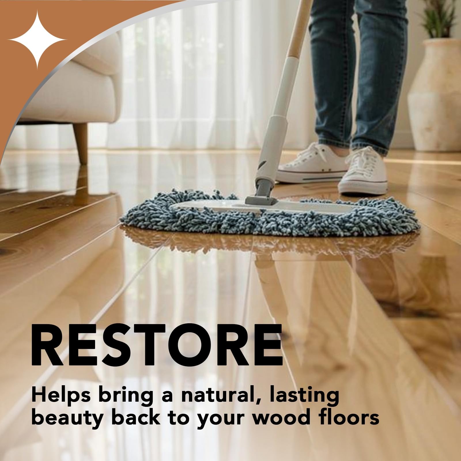 Weiman Hardwood Floor Cleaner and Polish Restorer Combo 2 Pack High Traffic