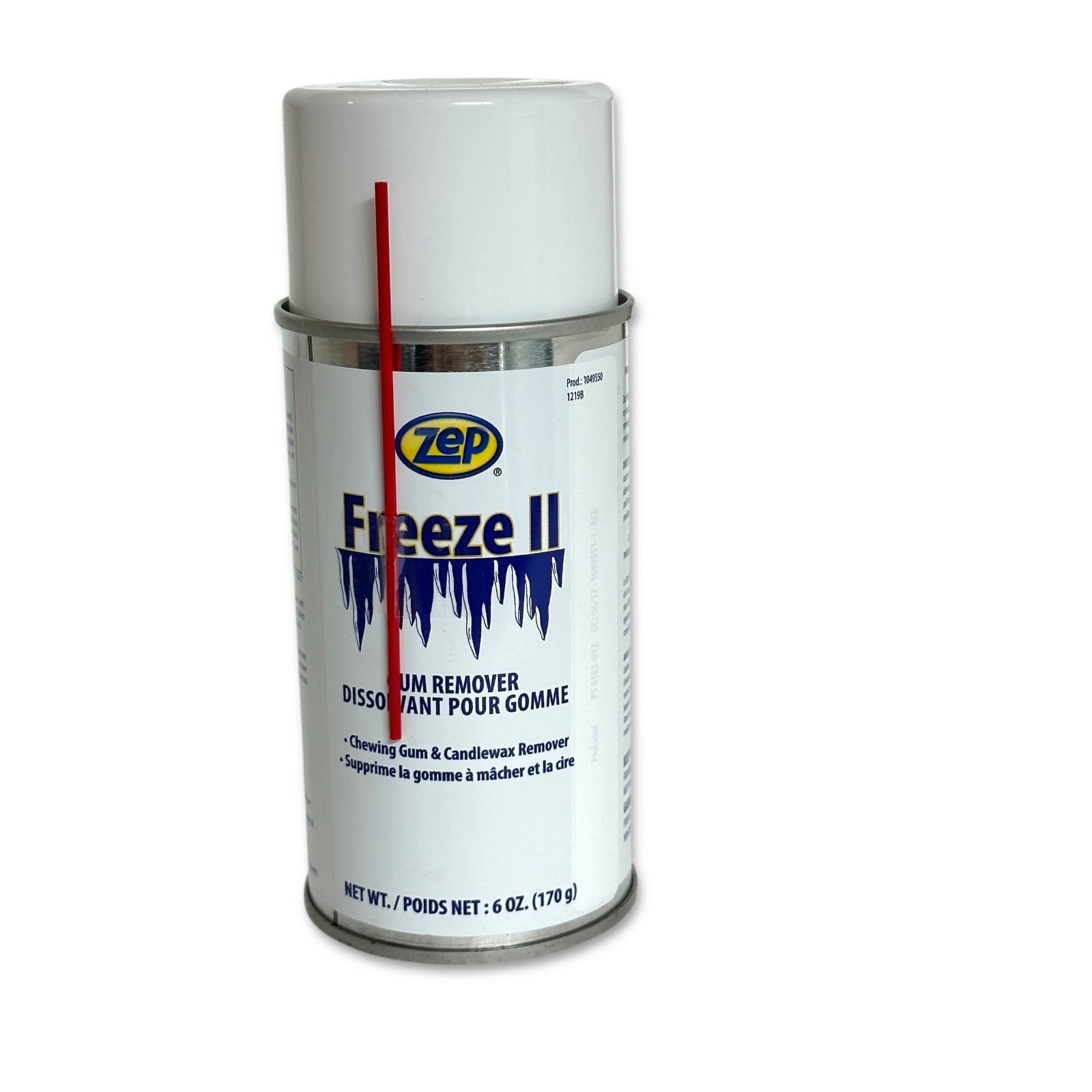 Zep Freeze II Gum Remover Freezing Spray 6oz Cans , 6 Pack