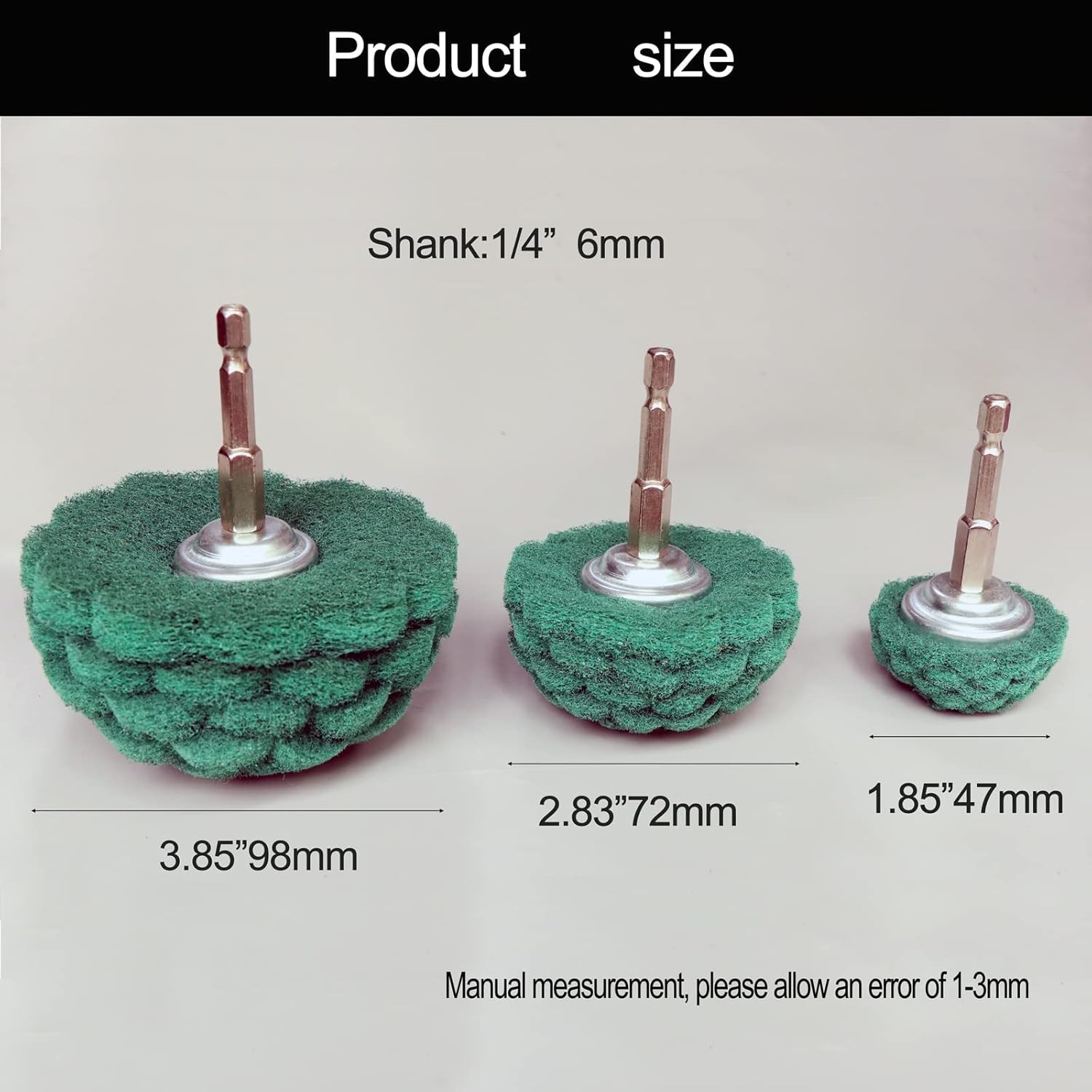Abrasive Drill Buffing Set 9pcs Non Woven Metal Surface Cleaning Accessories