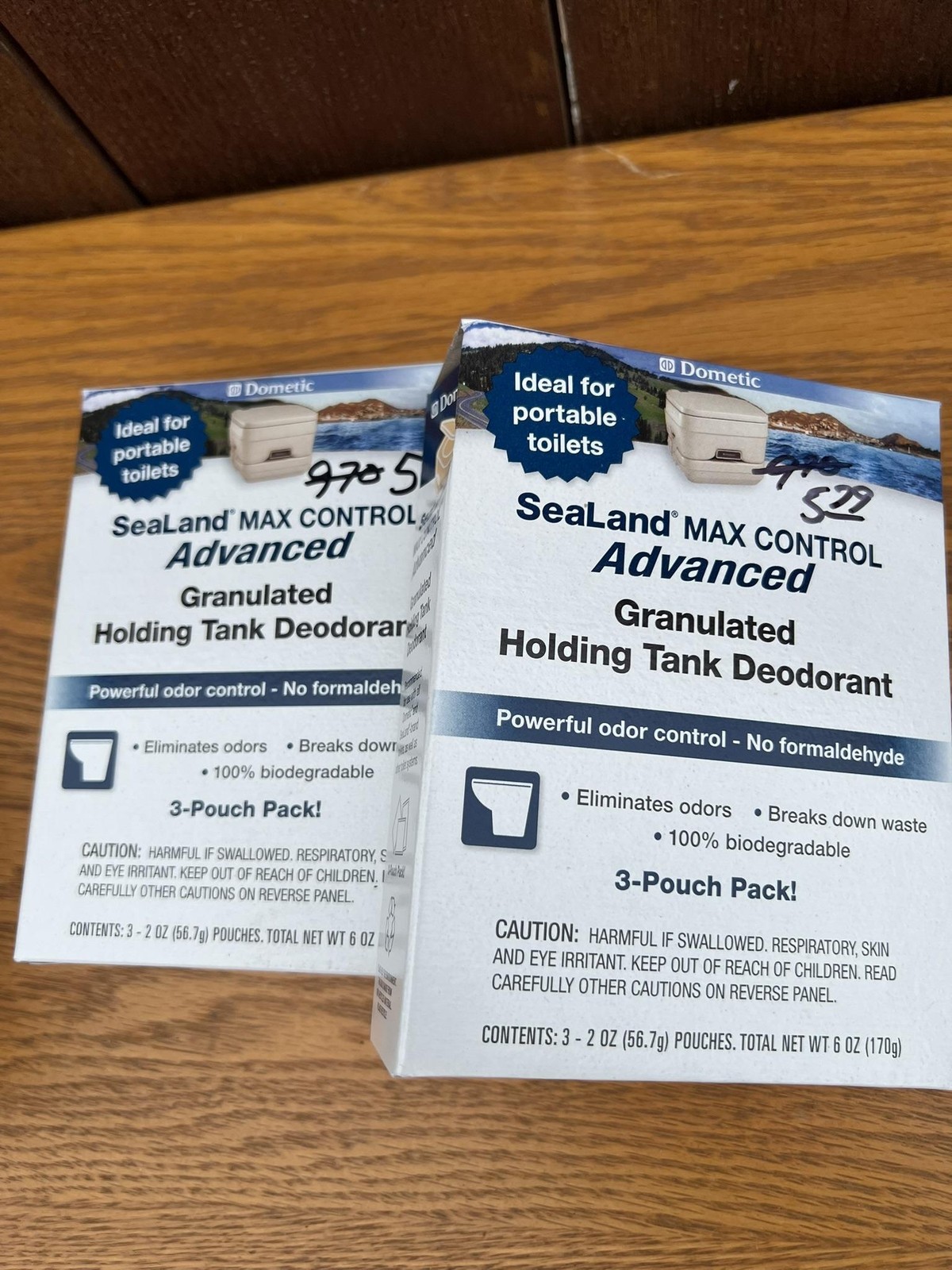 Dometic SeaLand Max Control Advanced Holding Tank Deodorant 2 Pack 3-Pouch