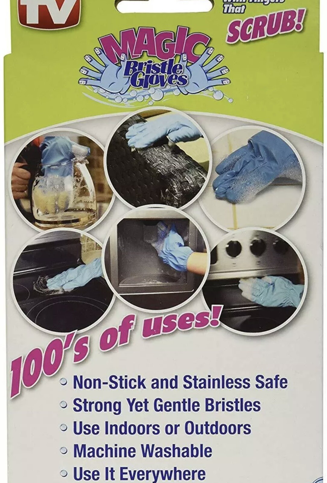 Magic Bristle Cleaning Gloves Magic Bristle Cleaning Gloves (4pair) Blue