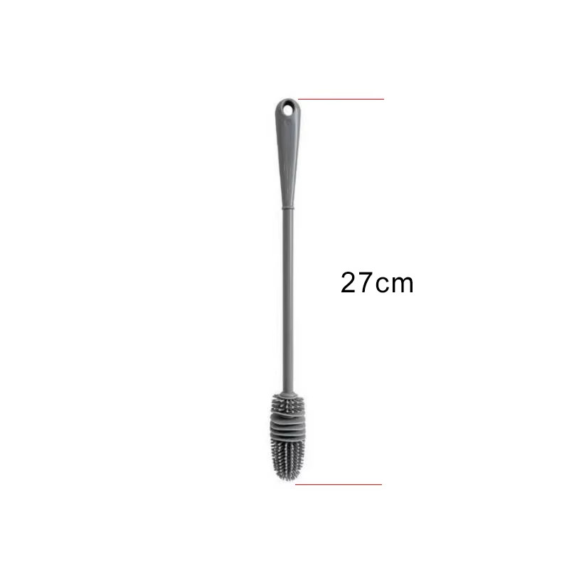 Silicone Bottle Brush Cup Scrubber Glass Cleaner Kitchen Cleaning Tool