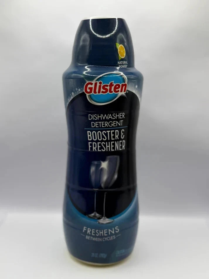 2x Glisten Dishwasher Detergent Booster & Freshener Natural Power Formula – 28oz