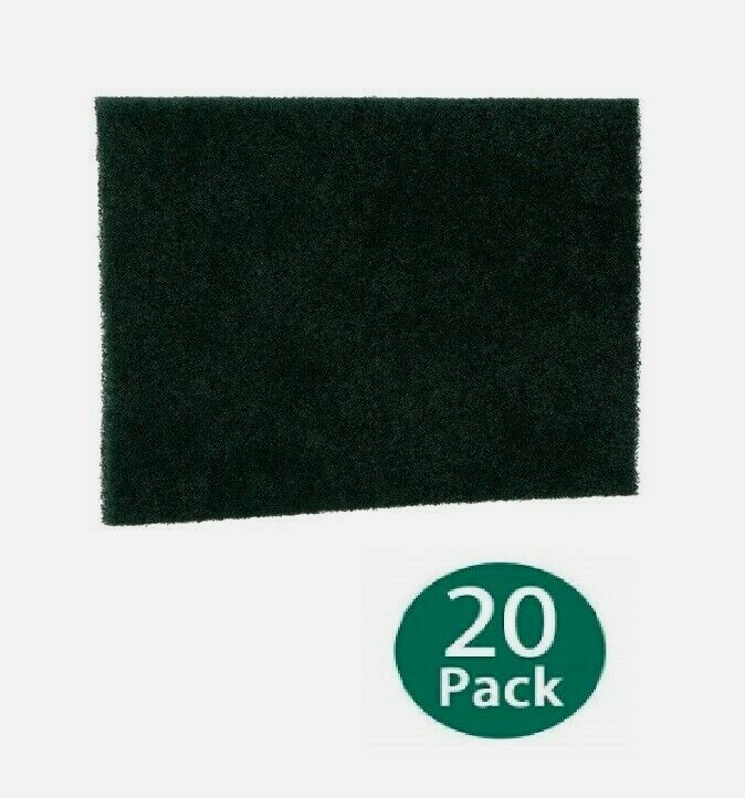 20pk Scotch-Brite SCOUR PADS Black Multi-Purpose Heavy Duty Absorbent Kitchen 96