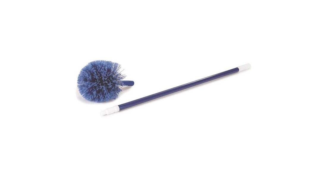 34 in. to 59 in. Metal Telescopic Handle for 363404 White