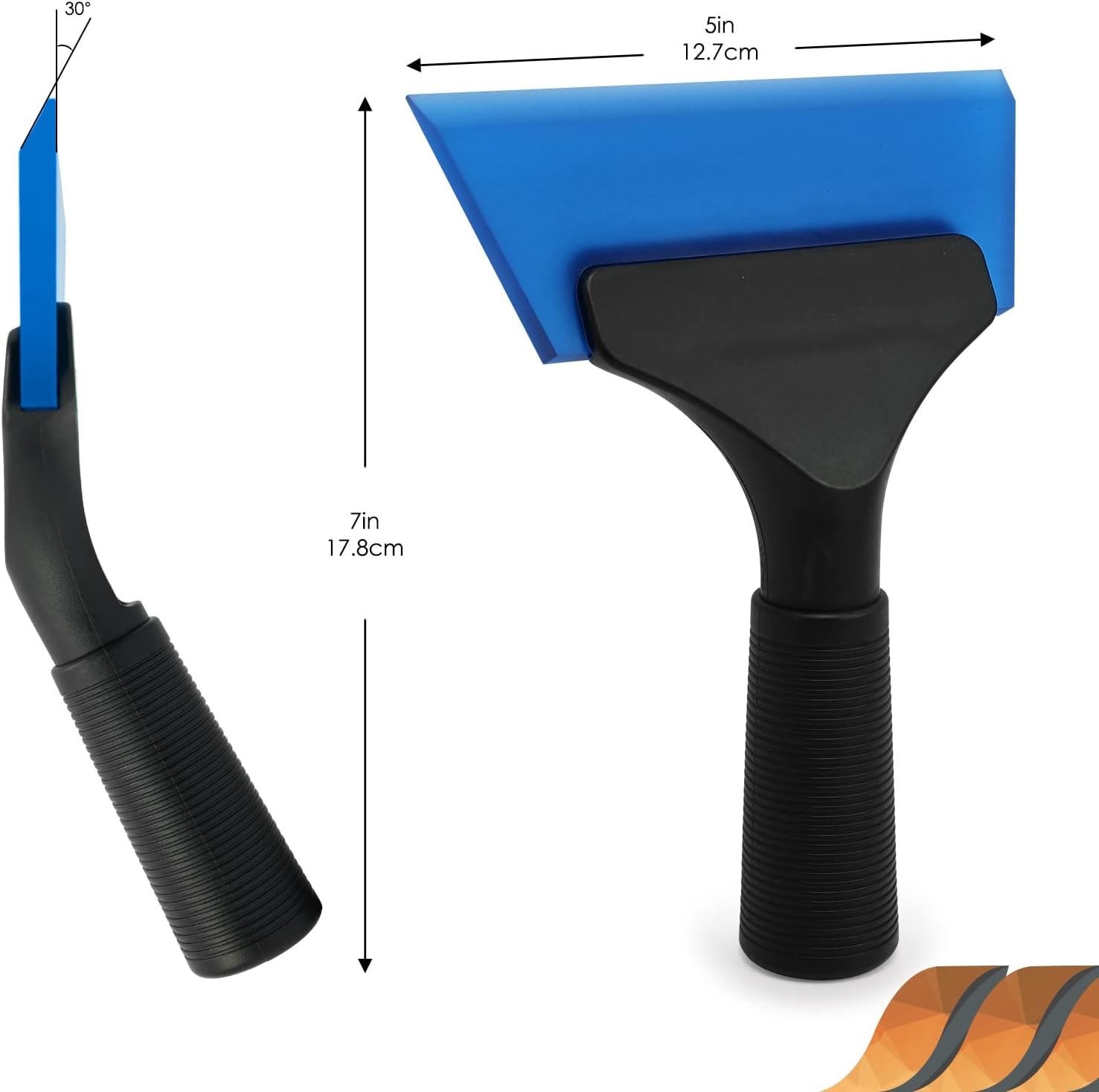 Small Squeegee 5 inch Rubber Window Tint Windshield Scraper for Car,Glass,