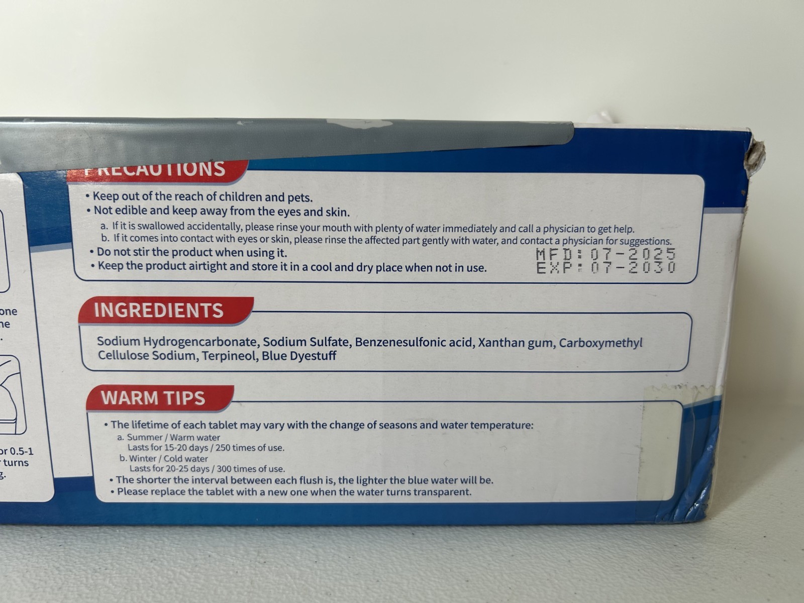50 Pk Vacplus Automatic Toilet Bowl Cleaner Tablets Bathroom Toilet Tank Cleaner