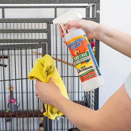 Amazing Bird Cage Cleaner and Deodorizer – Just 16 Fl Oz (Pack of 1)
