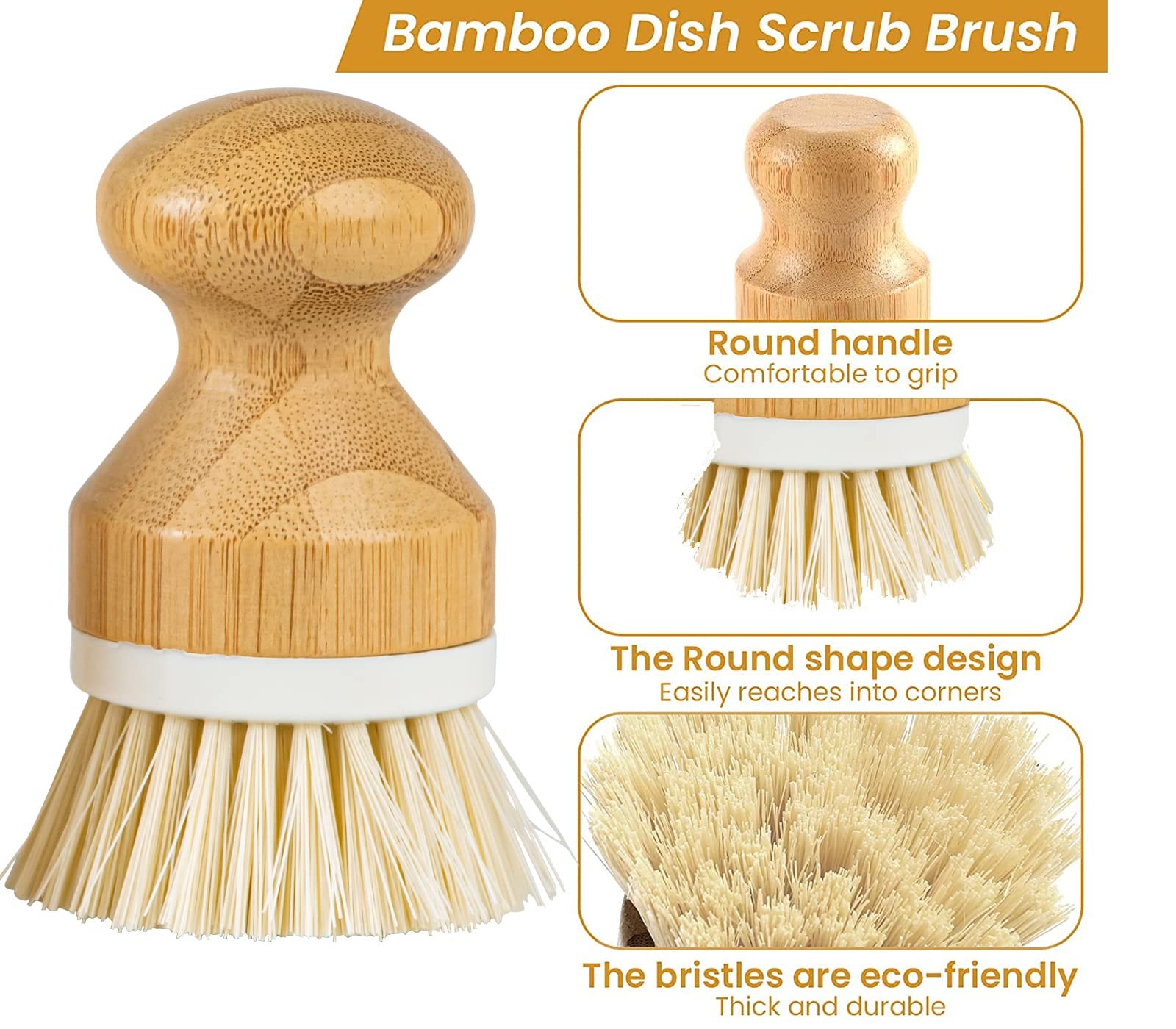 Mushroom Dish Brush Holder And Dish Scrubber Dish Brush And Holder Set Dish S…