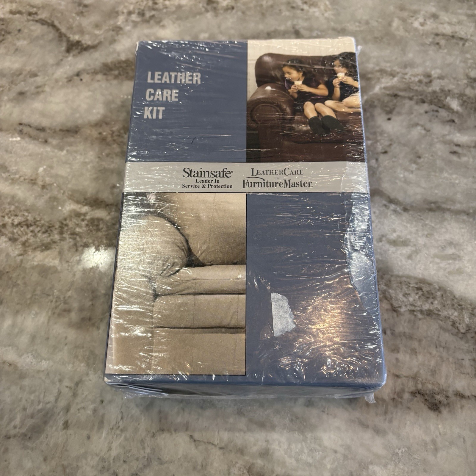 Stainsafe Leather Care Kit Leather Master Cleaner, Protector, Cloth, Sponge New