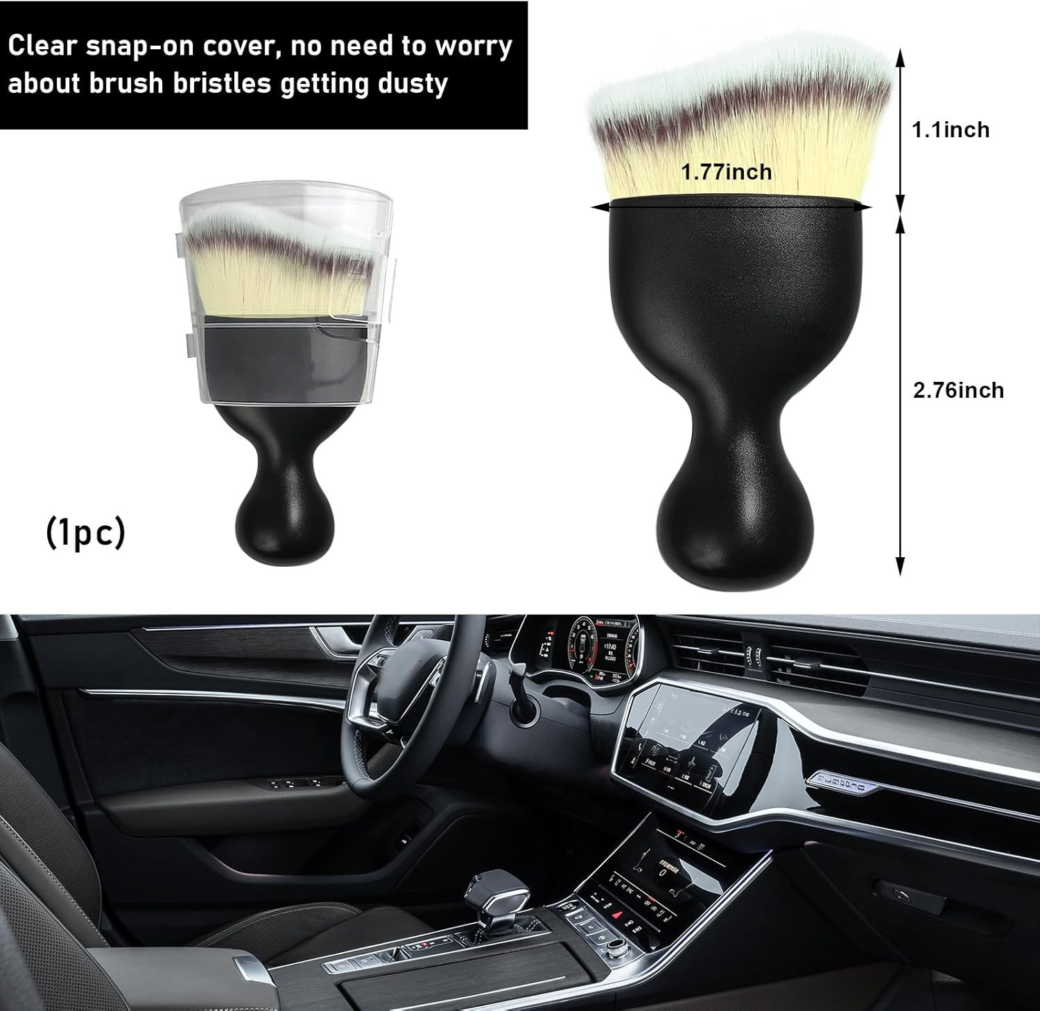 Car Detailing Brush Soft Bristles Auto Interior Dust Cleaner Dashboard Vent Tool