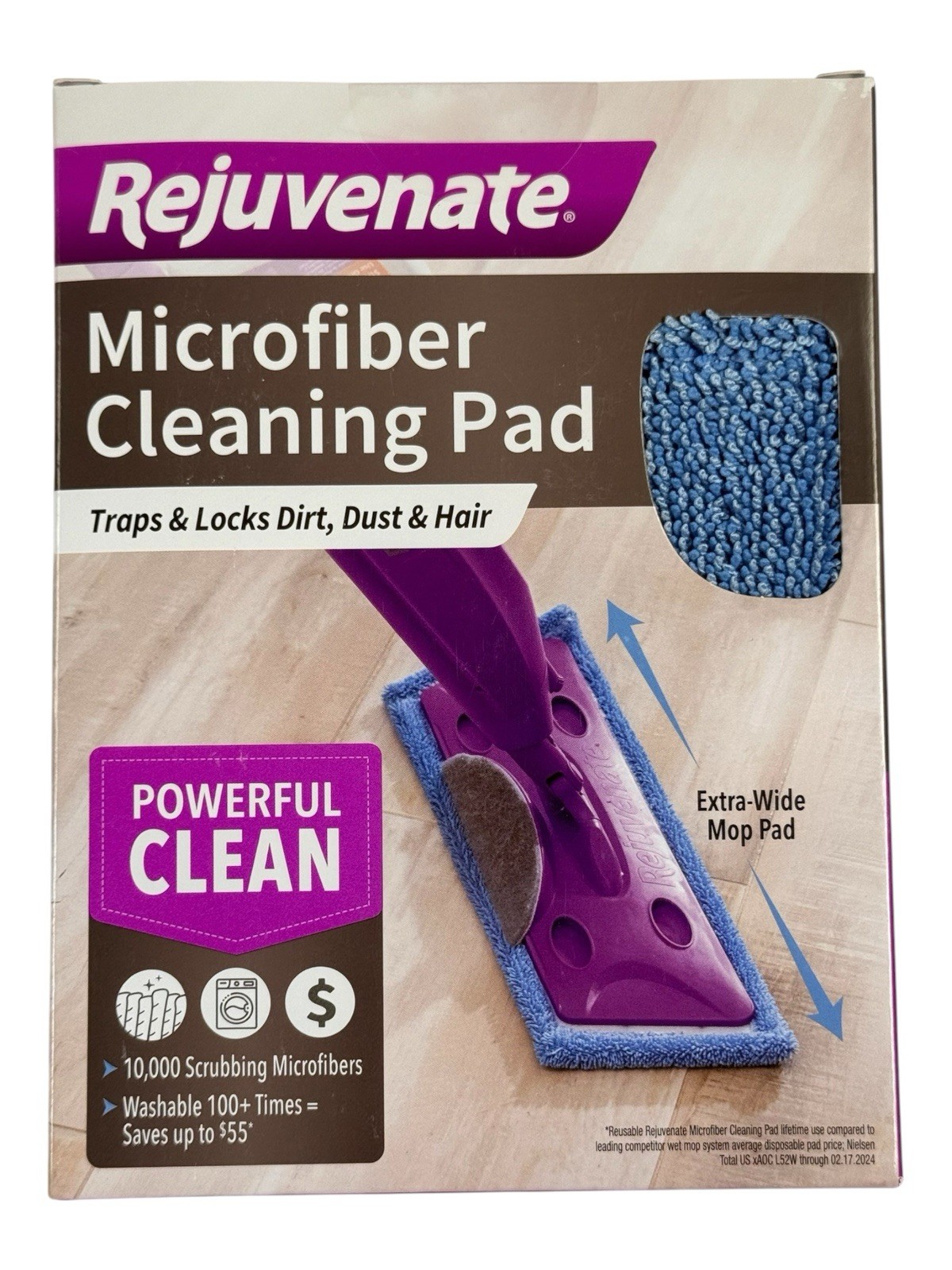 Rejuvenate Microfiber Cleaning Pads – 2 Pack – Click n Clean And Microfiber Mops