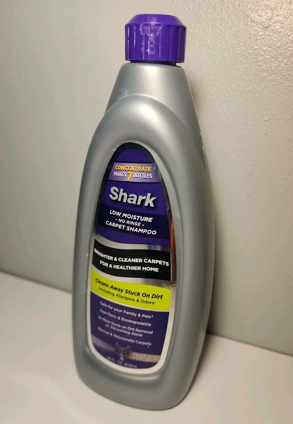 SHARK Carpet Shampoo Low Moisture No Rinse English Lavender 28 fl oz New Sealed