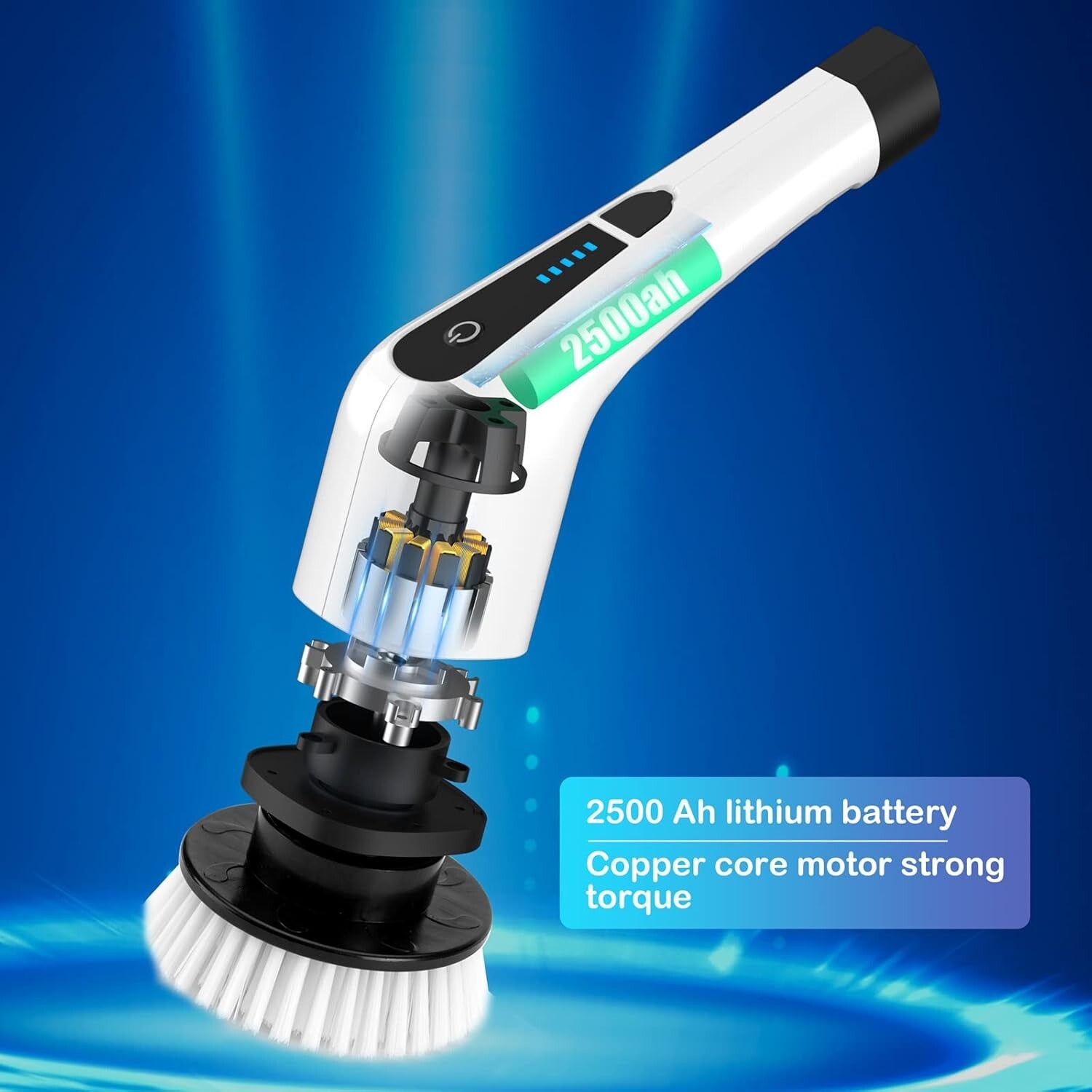 Electric Spin Scrubber, Electric Bathroom Cleaning Brush, LHPY Upgraded Version