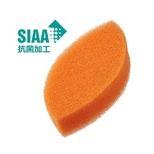 Kamenoko Sponge Do Leaf Shape Orange 3pcs Set Japanese Kitchen Scrubber Japan