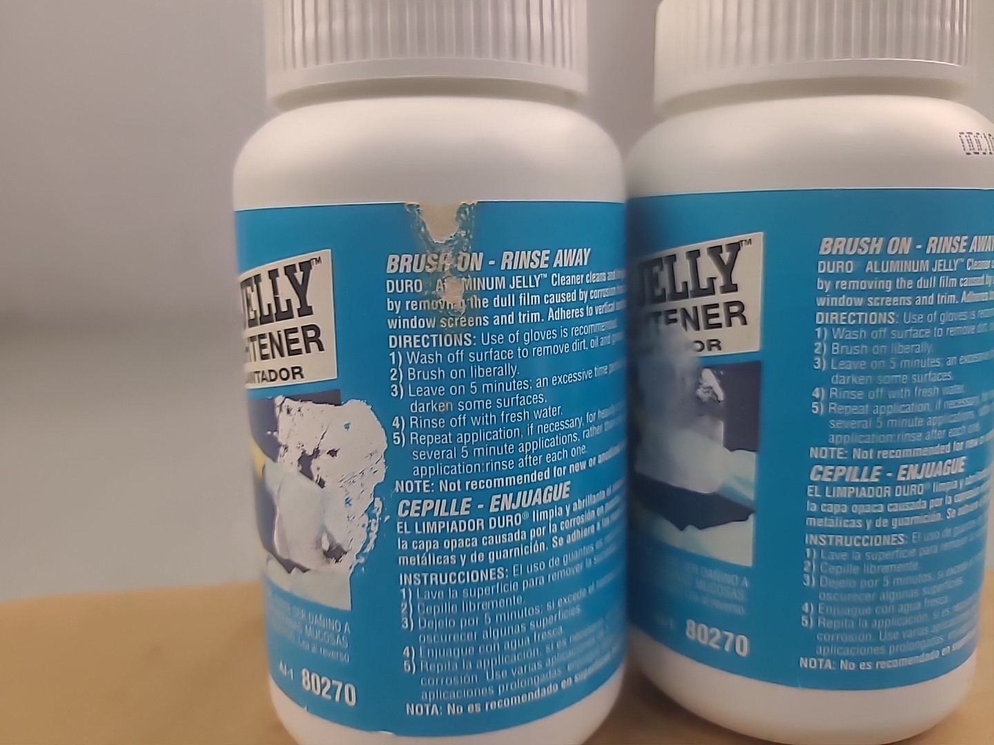 2x Duro by Loctite Aluminum Jelly Cleaner & Brightner 8 Fl Oz
