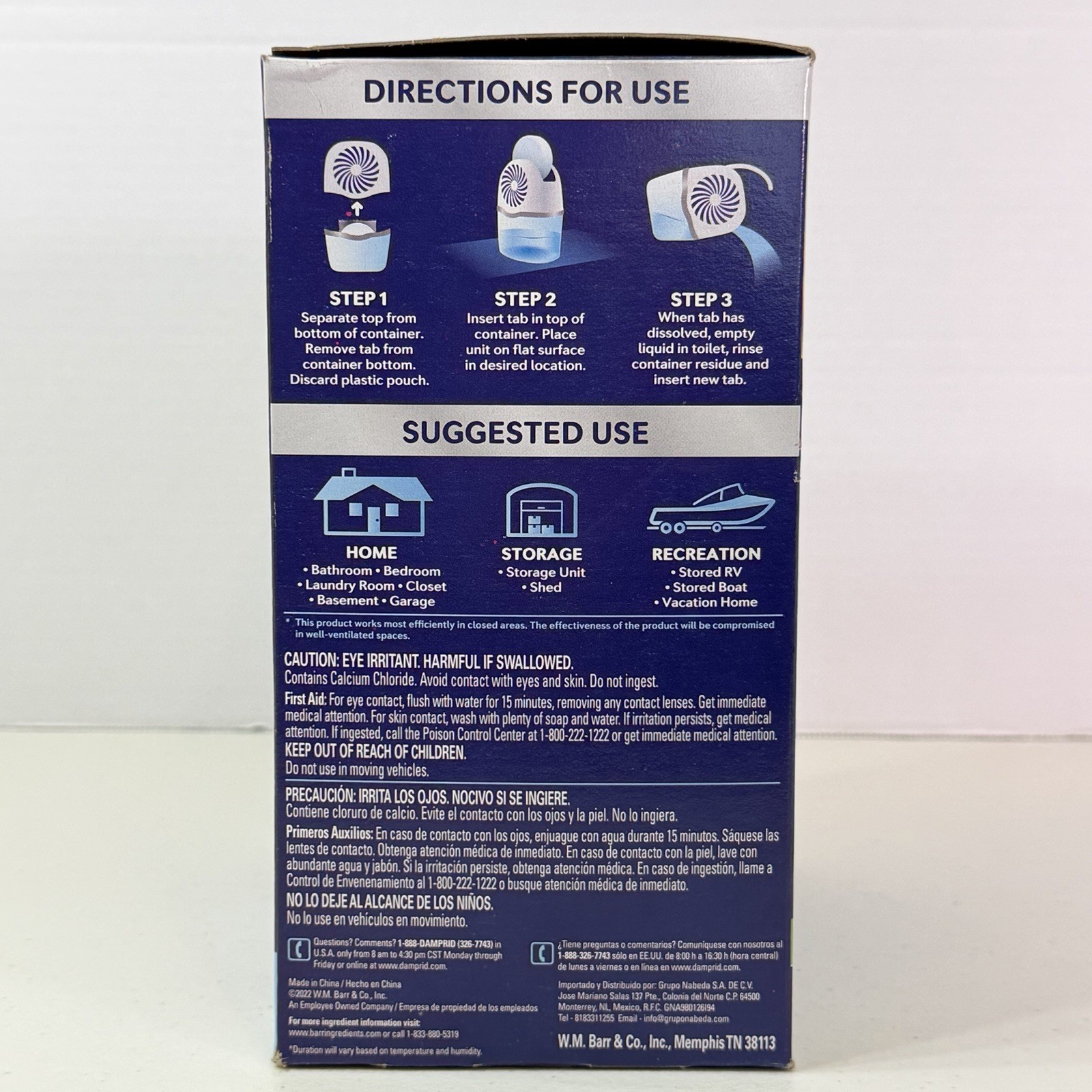 DampRid Drop-In Moisture Absorber Kit & Refill Pack Fresh Scent 3 Tablets