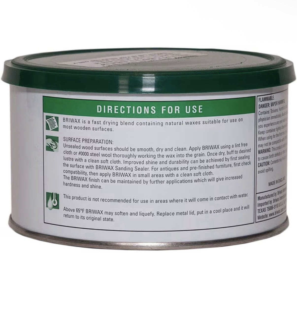 Briwax Darkbrown (Dark Brown) Furniture Wax, Cleans, Stains, and Polishes