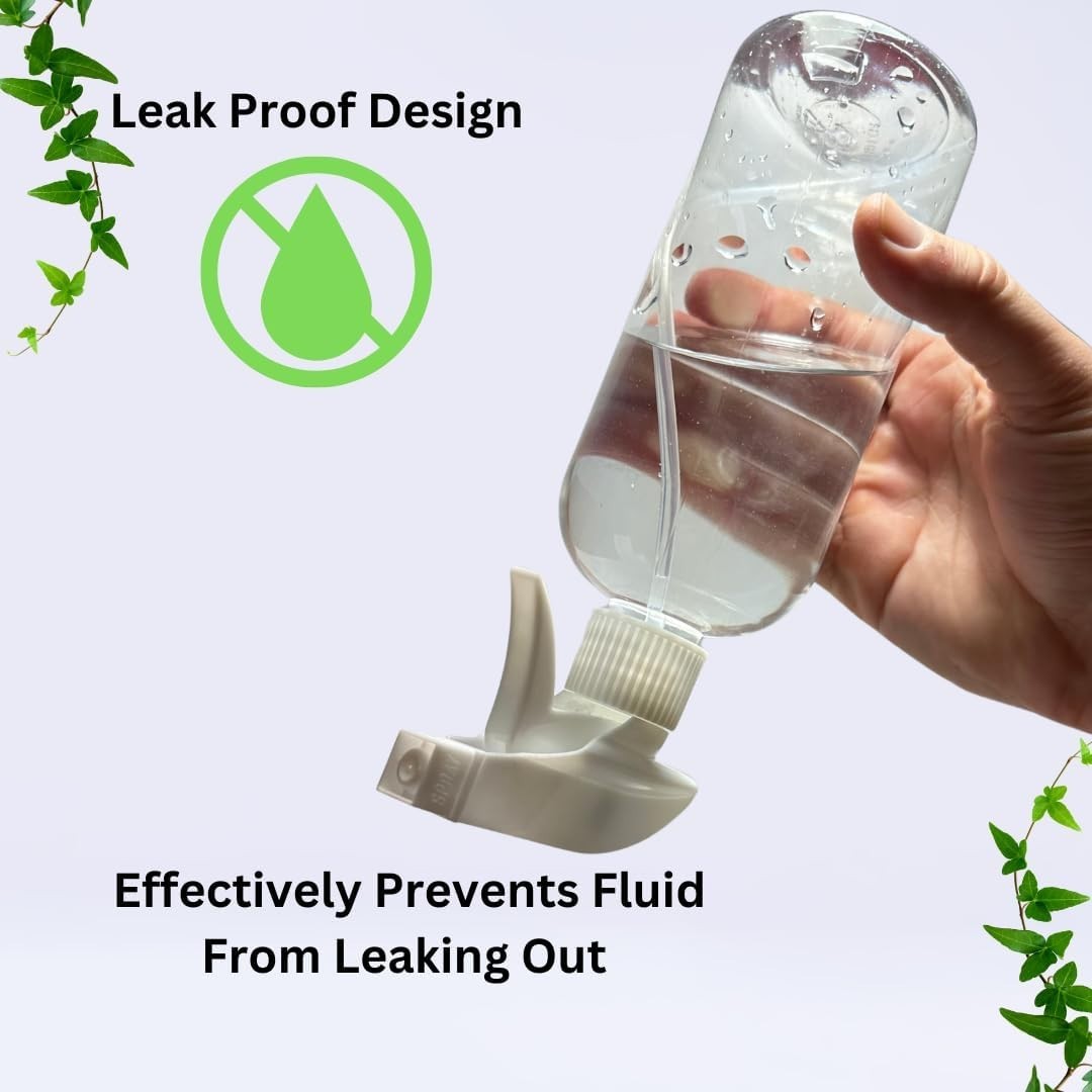 Leak-Proof Trigger Spray Nozzles – 4 Pack Adjustable for 8oz, 16oz, 32oz Bottles