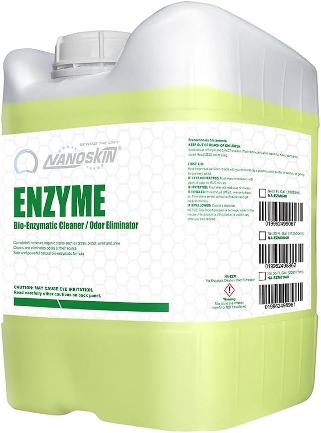ENZYME Multi-Purpose Cleaner & Odor Eliminator 5 Gallon – Removes Complex Org…