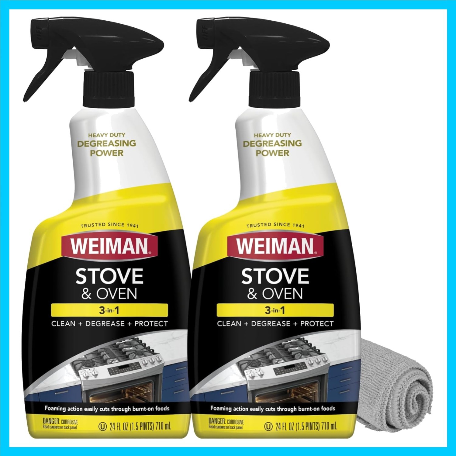 Heavy Duty Stove and Oven Cleaner and Degreaser for Glass, Ceramic Cooktops, …