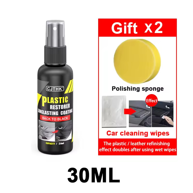Car Plastic Restorer Back To Black Gloss Plastic Renovator Longlasting Coating