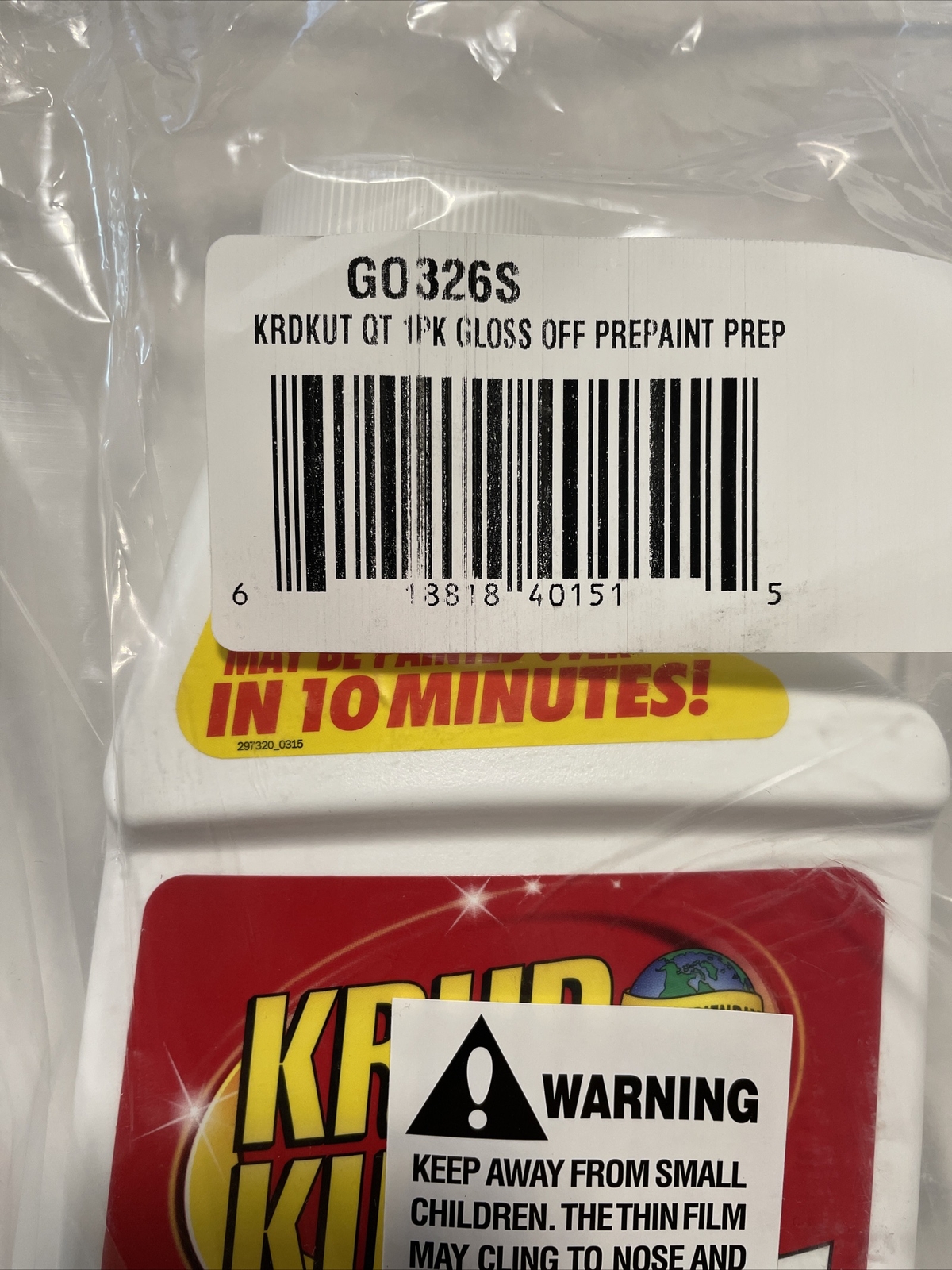 Krud Kutter Gloss-Off 32 Oz. Water-based Gloss Remover GO326 Krud Kutter