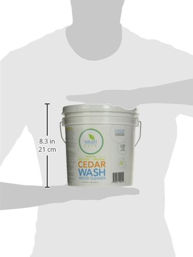 CEDAR WASH Eco-Safe and Organic Wood Cleaner, 10 Lb. Container, Clear (WS-CW-10L