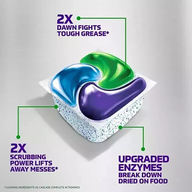 Cascade Platinum Plus ActionPacs Dishwasher Detergent Pacs Fresh Scent (81 ct.)