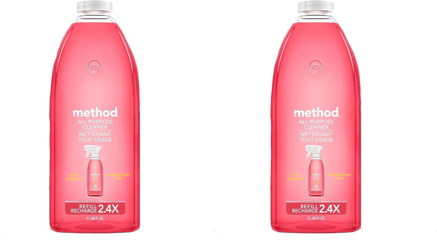 Method All-Purpose Cleaner Spray, Pink Grapefruit – Cuts Grease & Grime on Count