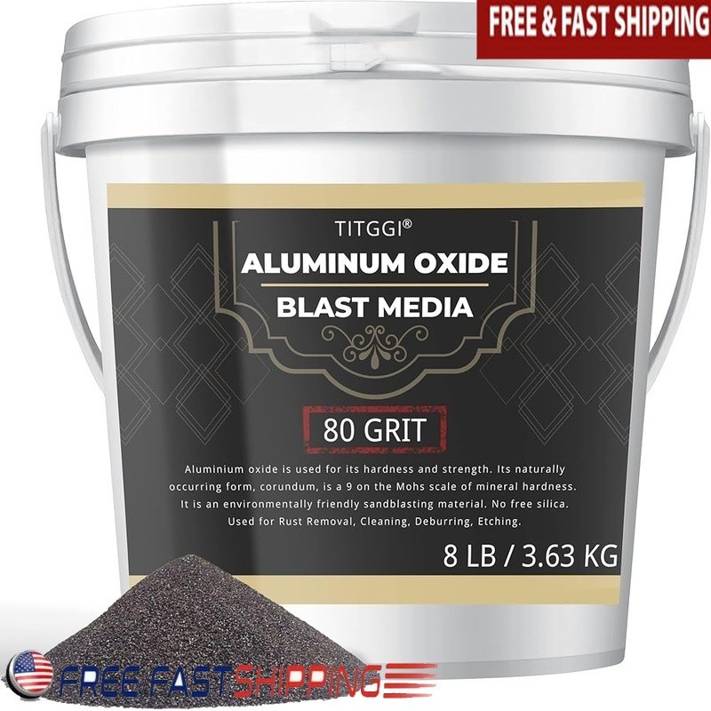 Aluminum Oxide Blast Media High Hardness Eco-Friendly Rust Removal Cleaner 8lbs