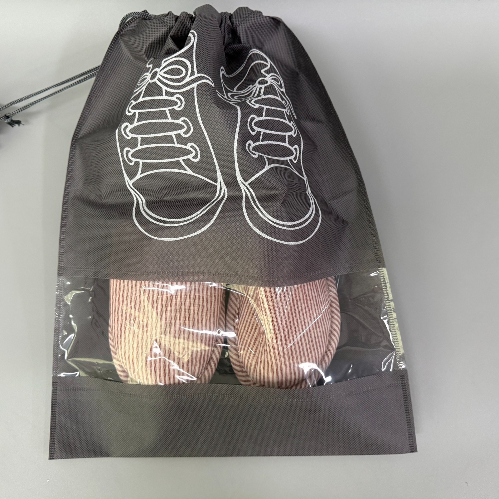 pakkrar Shoe Bags for Storage, Portable Non-Woven Shoe Organizers Storage Bags