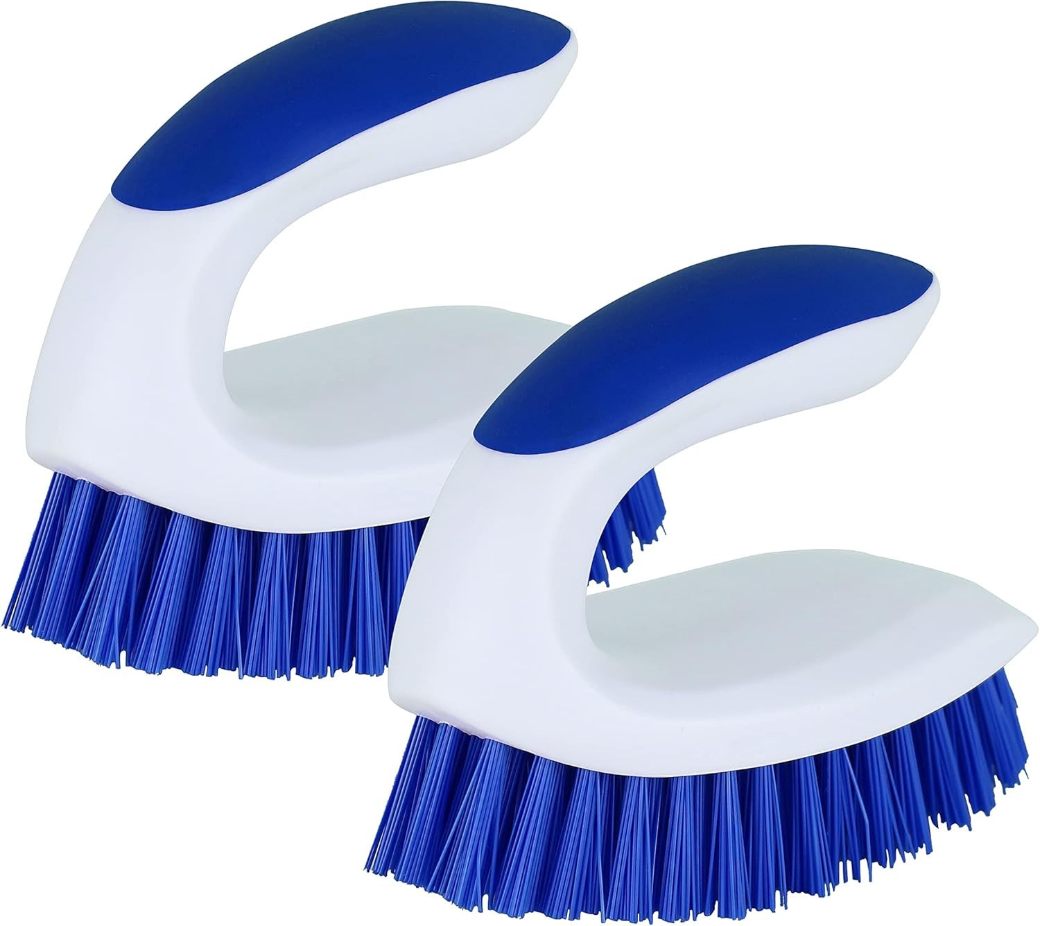 2 Pack Scrub Brushes Stiff Bristle Cleaning Brush Bathroom Tile Floor