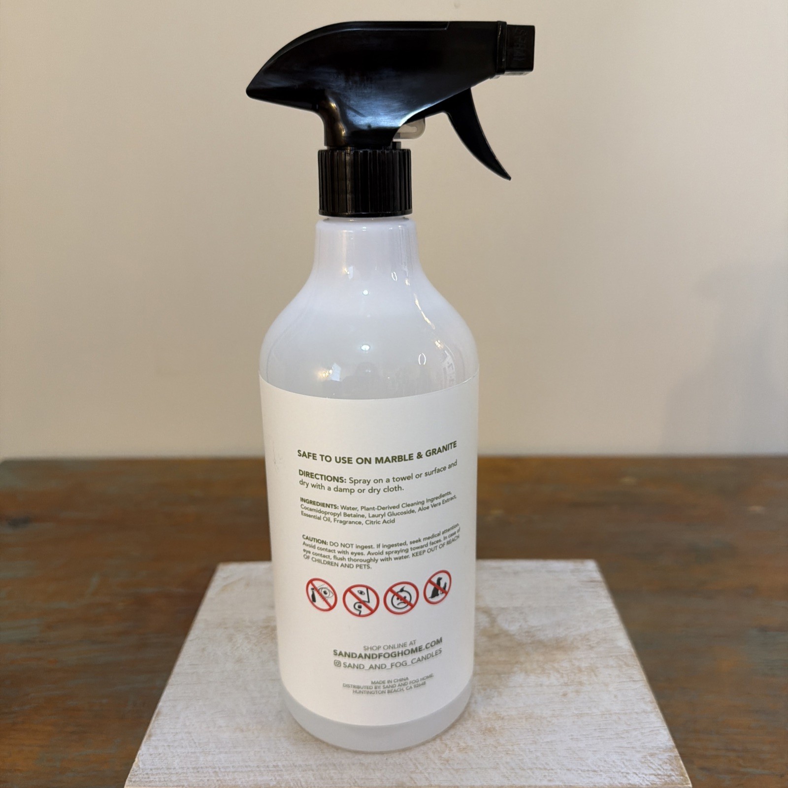 Sand + Fog Lemon Verbena All Purpose Spray Cleaner. Essential Oil 25.4 fl oz.