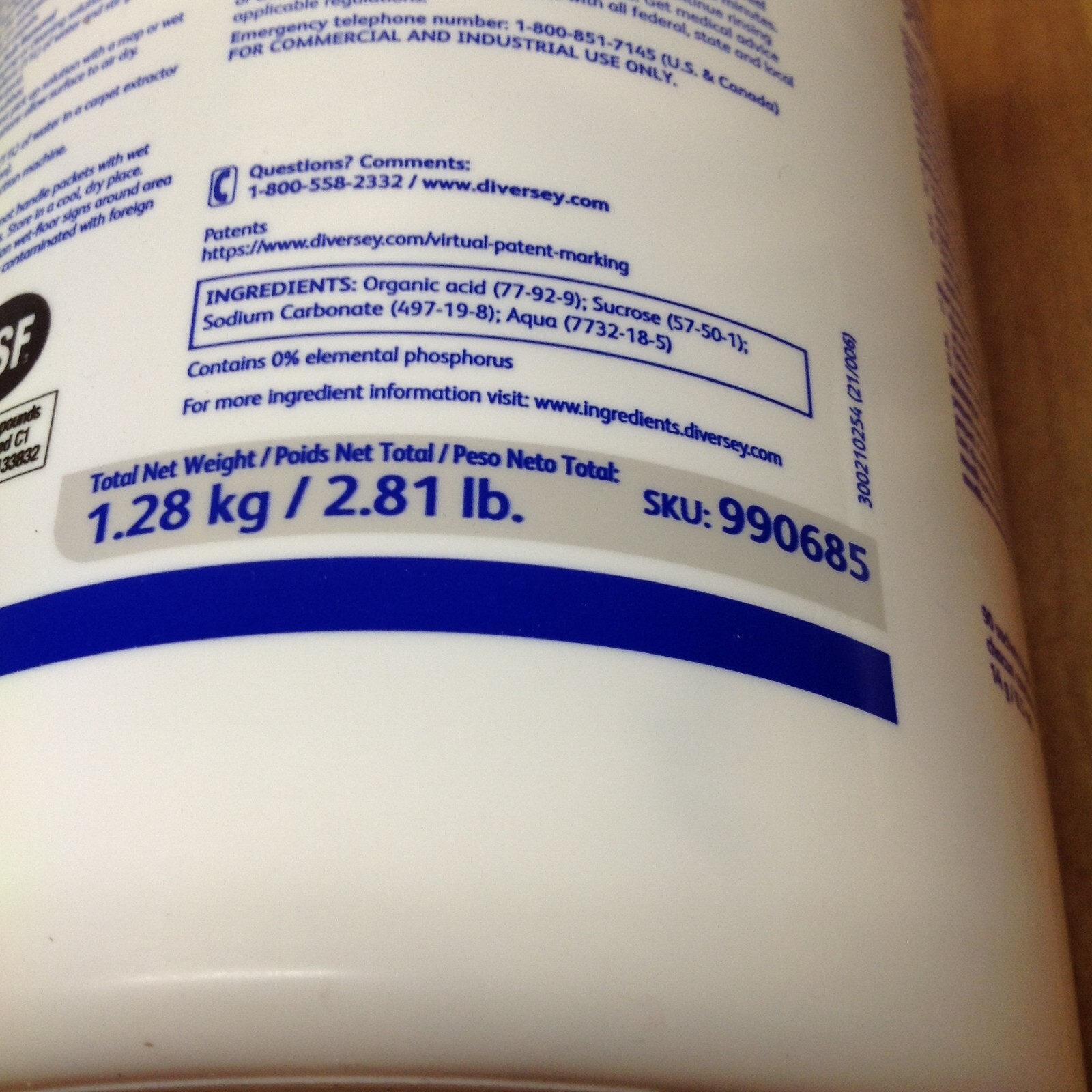 180 (2-90 Packs) Diversey Easy Paks Neutralizer Conditioner/Odor Counteractant