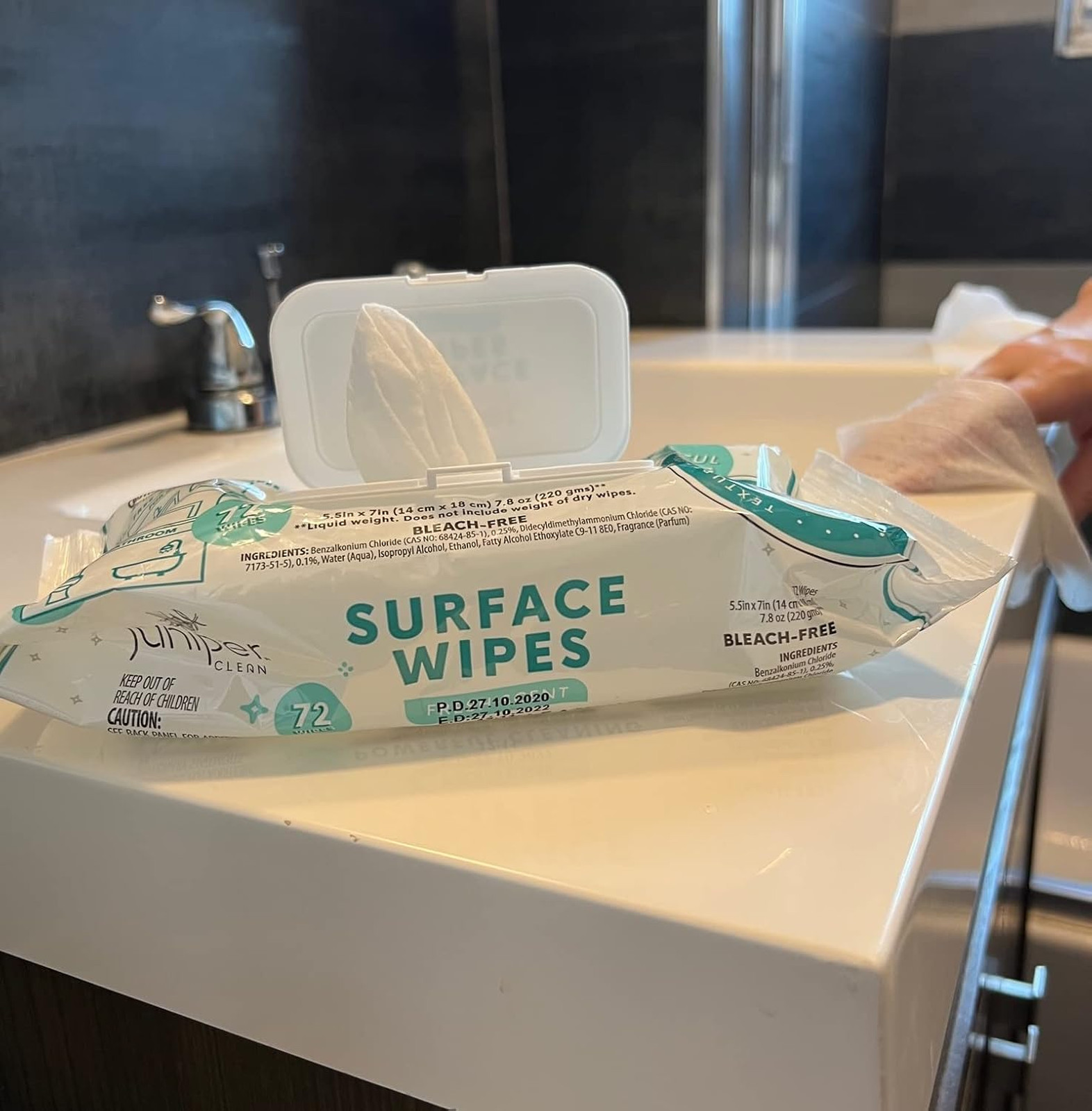 All-Purpose Surface Cleaning Wipes Bleach-Free 24 Pack Soft Flow 1728 Count