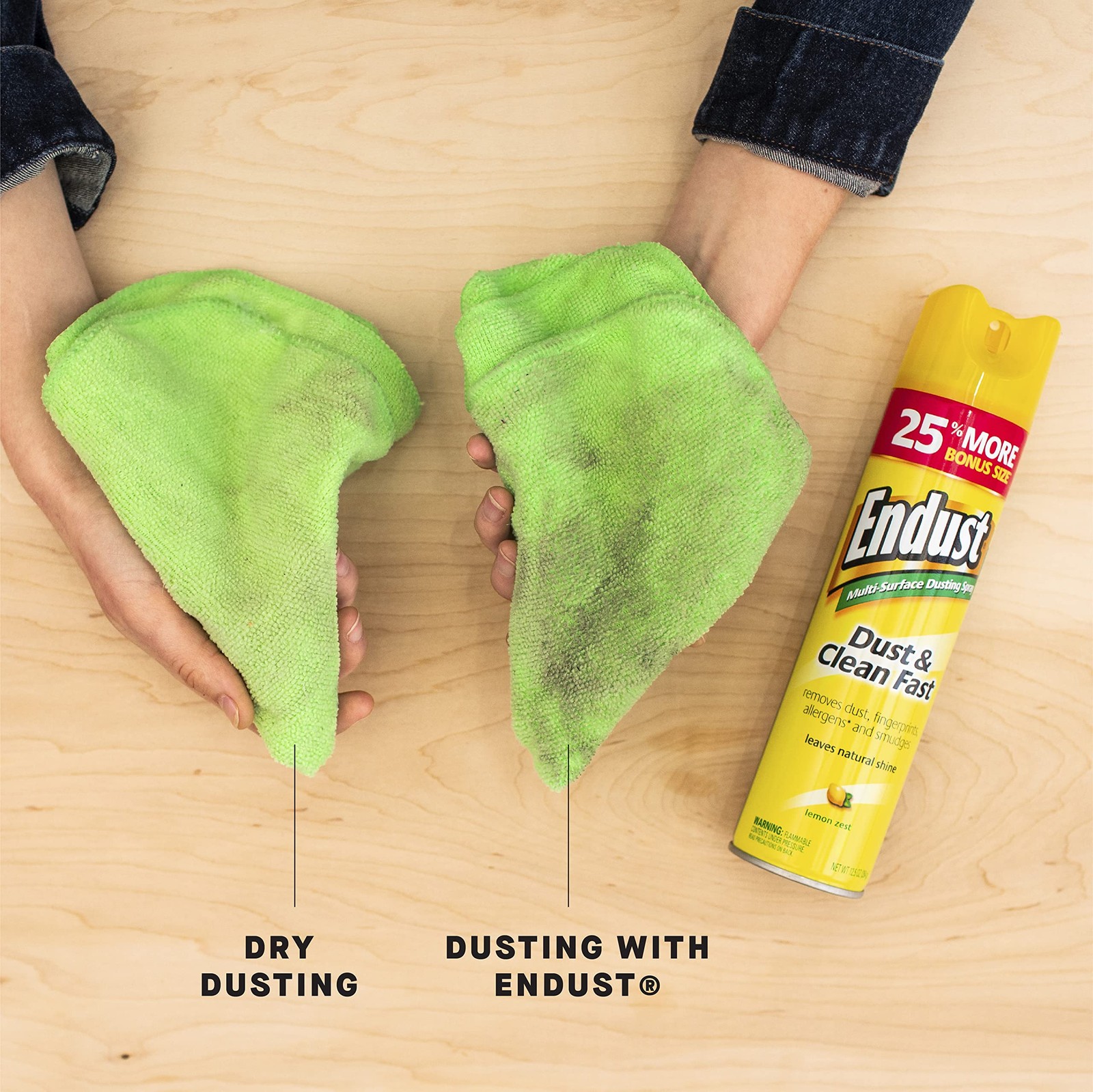 Endust Multi-Surface Dusting and Cleaning 12.5 Ounce (Pack of 2), Lemon Zest