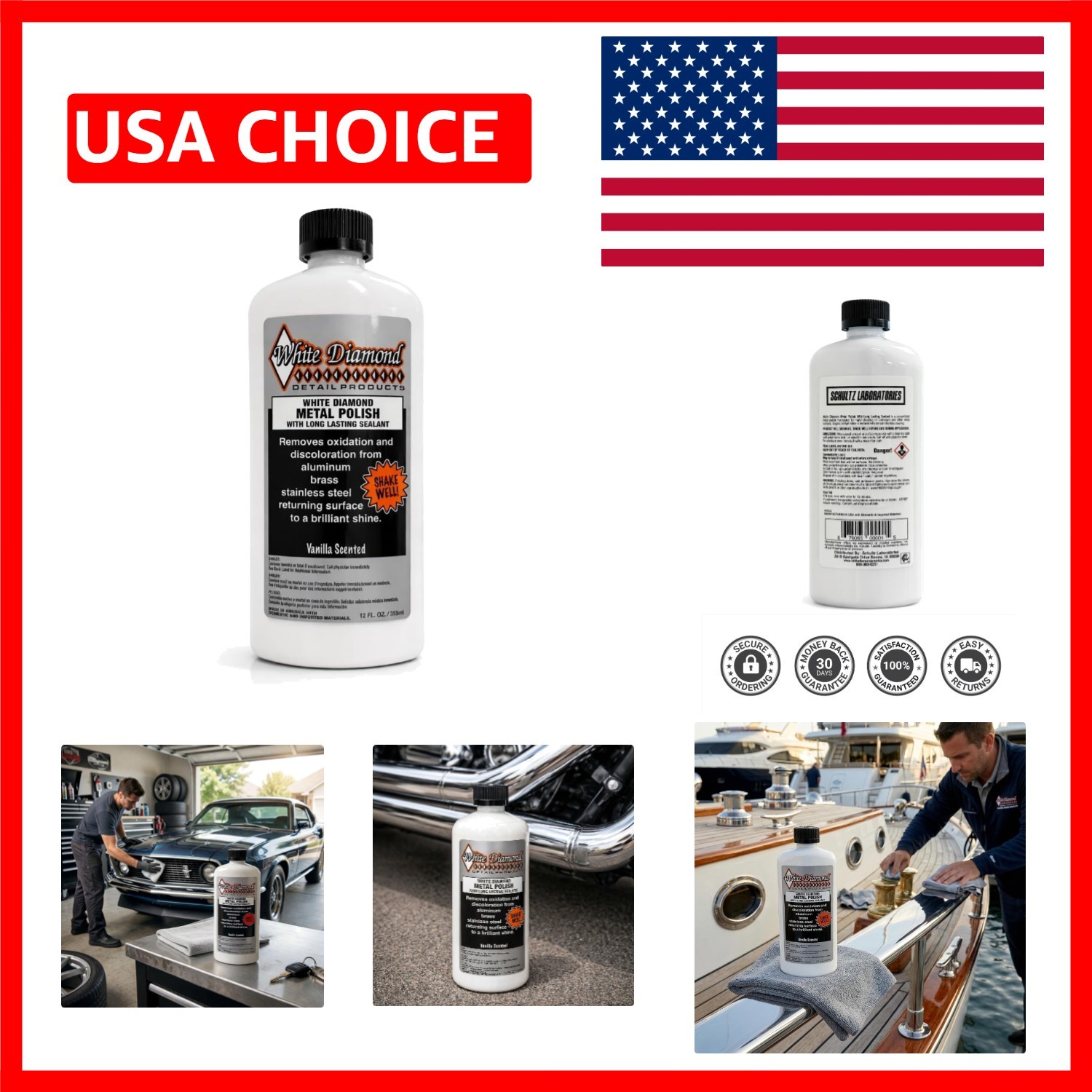 Long Lasting Metal Polish – 12 fl oz Cleaner and Protectant for Multi-Metal Use