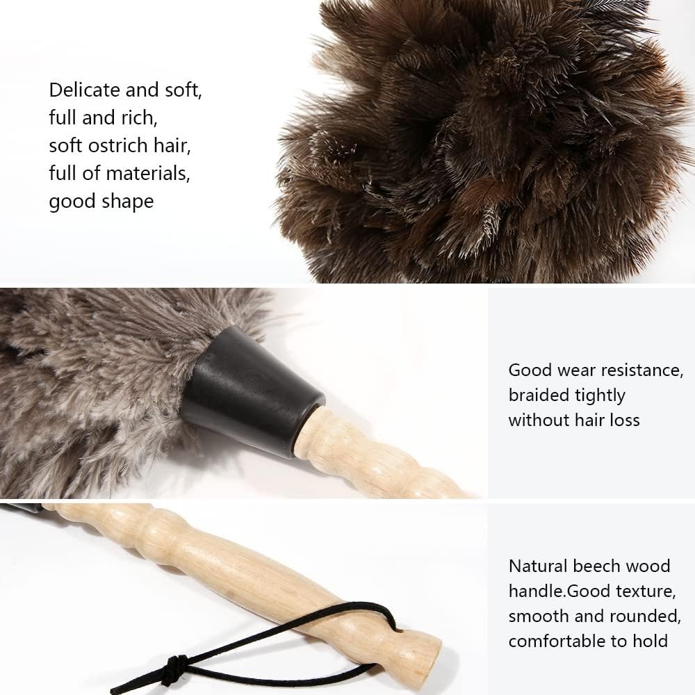 Eco-Friendly 14″ Ostrich Feather Duster x10